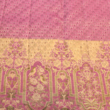 Deep Plum & Rose Pink Ornate Kanjivaram Silk Saree