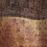 Deep Plum Geometric Kanjivaram Silk Saree
