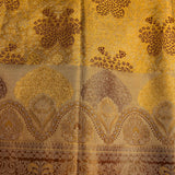 Coral Red & Gold Floral Medallion Kanjivaram Silk Saree