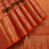 Majestic Shikargah Crimson Kanjivaram Saree