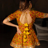 Marigold Peplum Sharara Set