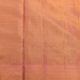 Earthy Brown & Pink Floral Bouquet Kanjivaram Silk Saree
