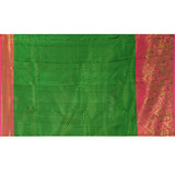 Pink And Green Diamond Weave Kanjivaram Silk Saree