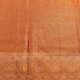 Crimson Red & Gold Floral Kanjivaram Silk Saree
