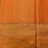 Olive Green & Orange Shikargah Kanjivaram Silk Saree
