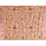 Antique Gold With Butterfly And Floral Motif Border Designer Saree
