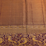 Golden Crane Motif Kanjivaram Silk Saree