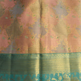 Pastel Multi-Check Shikargah Kanjivaram Silk Saree