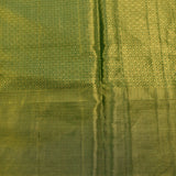 Rust And Forest Green Floral-Aviary Kanjivaram Silk Saree