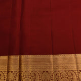 Classic Maroon & Gold Medallion-Motif Kanjivaram Silk Saree