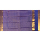 Royal Blue Checks With Butti Kanjivaram Silk Saree