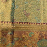 Sage Green Avian Motif Kanjivaram Silk Saree