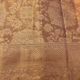 Crimson Gold Zari Floral Jaal Pure Silk Kanjivaram Saree With Ornate Woven Border