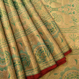 Emerald Diagonal Heritage Kanjivaram Silk Saree