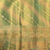 Emerald Diagonal Heritage Kanjivaram Silk Saree
