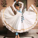 Ivory Paisley Wrap Anarkali Set