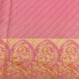 Crimson & Pink Floral Peacock Kanjivaram Silk Saree