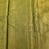 Elegant Olive Green Bird And Floral Motif Banarasi Silk Saree
