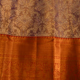 Royal Purple & Copper-Gold Kanjivaram Silk Saree