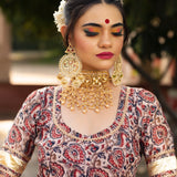 Ivory Kalamkari Anarkali Set