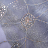 Lavender Embellished Organza Designer Saree
