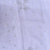 Lavender Embellished Organza Designer Saree