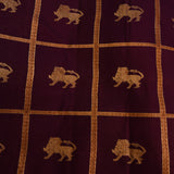 Royal Purple Shikargah Kanjivaram Silk Saree