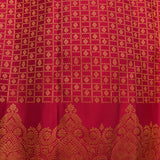 Royal Magenta Traditional Silk Saree With Elaborate Gold Zari Weave