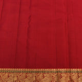 Royal Blue Silk Saree With Stylized Tree Motifs And Contrast Pink Border