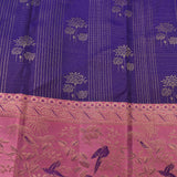 Royal Purple & Pink Kanjivaram Silk Saree
