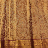Regal Copper-Gold Kanjivaram Wedding Saree