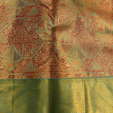 Geometric Weave Kanjivaram Silk Saree