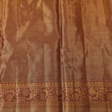 Opulent Copper & Maroon Kanjivaram Silk Saree