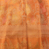 Exquisite Orange Banarasi Shikargah Silk Saree