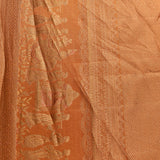 Exquisite Orange Banarasi Shikargah Silk Saree