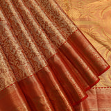 Royal Orange Banarasi Shikargah Silk Saree