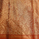 Royal Orange Banarasi Shikargah Silk Saree