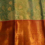 Royal Green & Red Kanjivaram Silk Saree