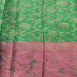 Enchanting Green & Mauve Kanjivaram Silk Saree