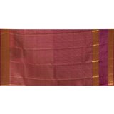 Purple Micro Checked Butti Kanjivaram Silk Saree