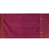 Royal Purple Butti And Temple Border Kanjivaram Silk Saree