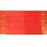 Rust Orange Patchwork Kanjivaram Silk Saree