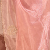 Blush Orchid Floral Organza Saree