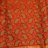 Golden Mustard Kanjivaram Saree With Peacock Motifs