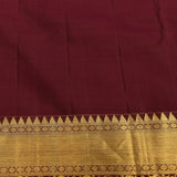 Royal Burgundy & Gold Intricate Kanjivaram Saree