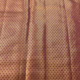 Golden Beige & Royal Purple Kanjivaram Silk Saree
