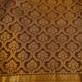 Rich Brown & Gold Kanjivaram Silk Saree