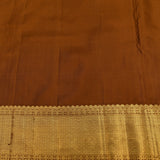 Rich Brown & Gold Kanjivaram Silk Saree