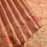 Antique Gold & Pink Kanjivaram Silk Saree