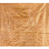 Antique Gold Shimmer With Sequin And Bead Scallop Border Designer Tissue Saree